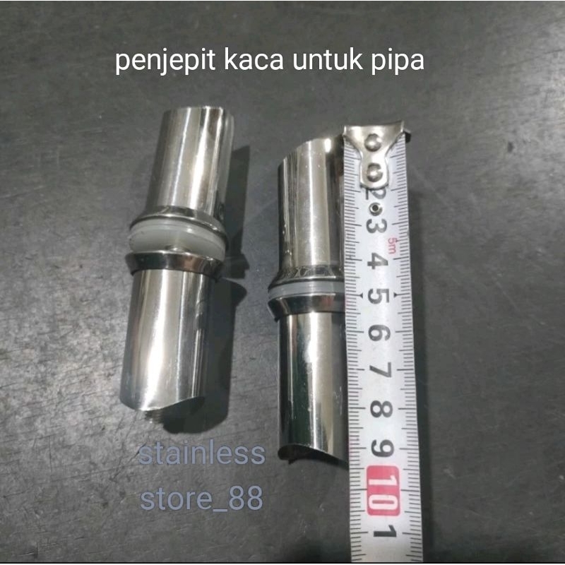 penjepit kaca untuk pipa/hendel kaca pipa stainless steel