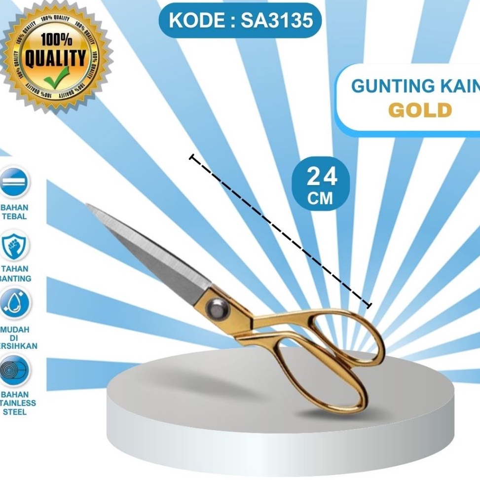 

KODE M4K7 TAILOR SCISSORS GOLD GUNTING PENJAHIT GUNTING KAIN WARNA GOLD