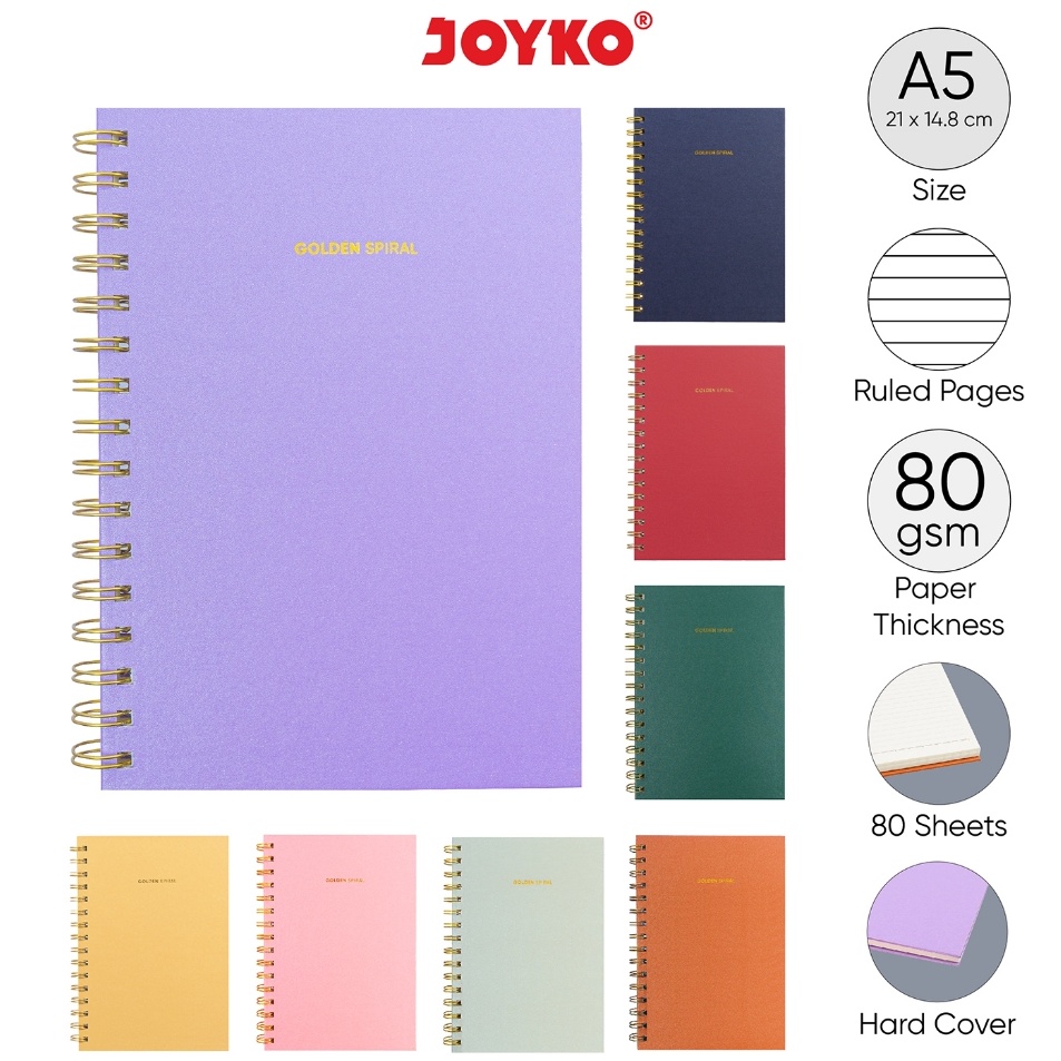 

Promo Belanja Buku Tulis Catatan Bergaris Spiral Ruled Notebook Joyko NB721 A5