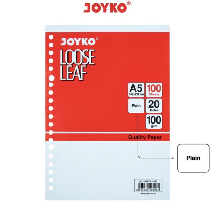 

Dapatkan Sekarang Loose Leaf Isi Kertas Binder A5 dan B5 PLAIN 1 LEMBAR