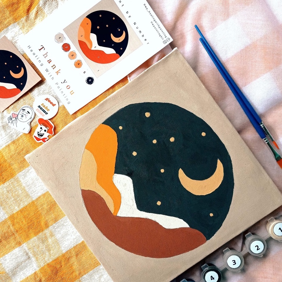 

Baru Viral Paint by Number Kit l Night