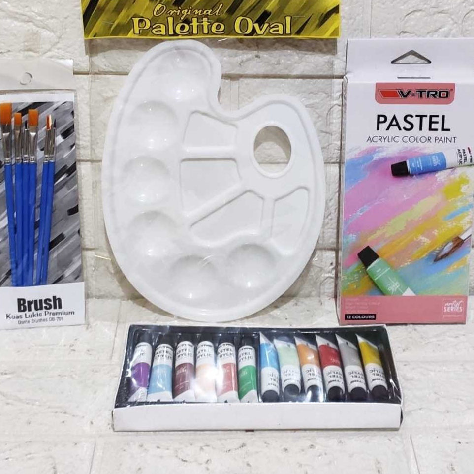 

Top Product Paket Melukis 3in1 KUAS PALET dan CAT Set