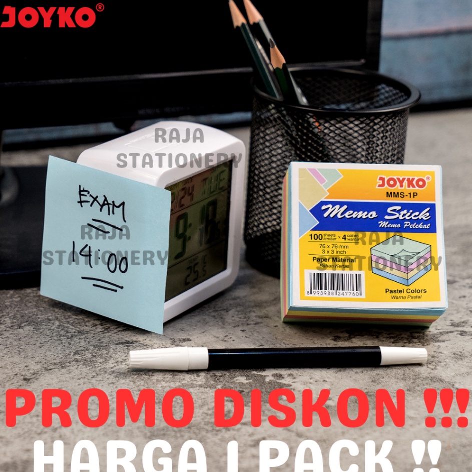 

Diskon Terpopuler Joyko Memo Stick Sticky Notes 8cm Kertas Memo Joyko Tempel MMS1P