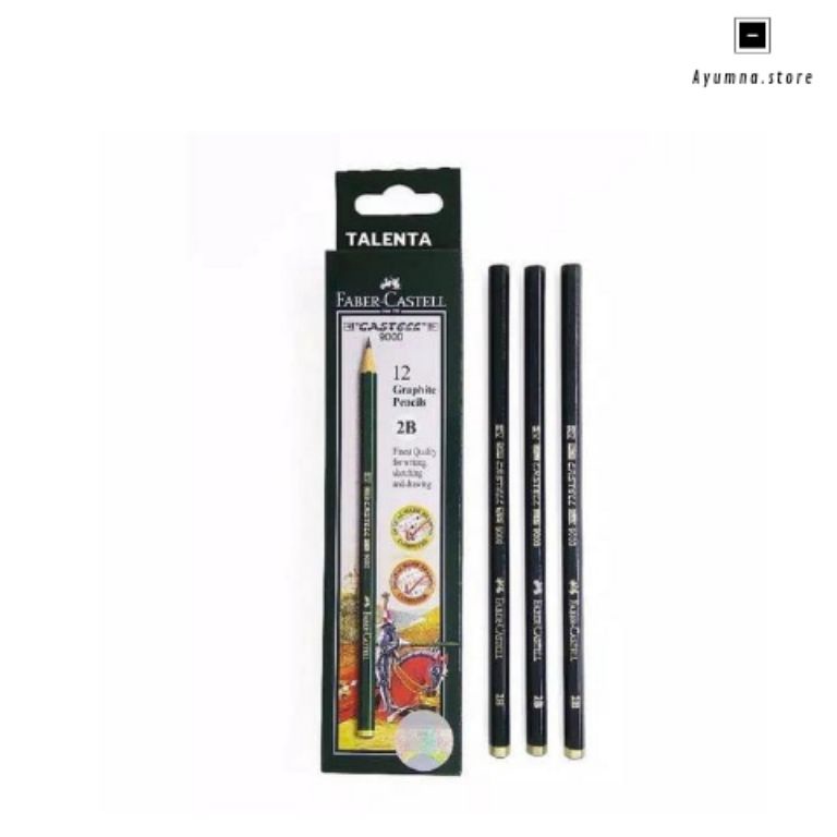 

KODE B3R9 Pensil Kayu 2B II Pensil 2B Faber Castell II Alat Tulis II 2 Pack Isi 24 Pcs