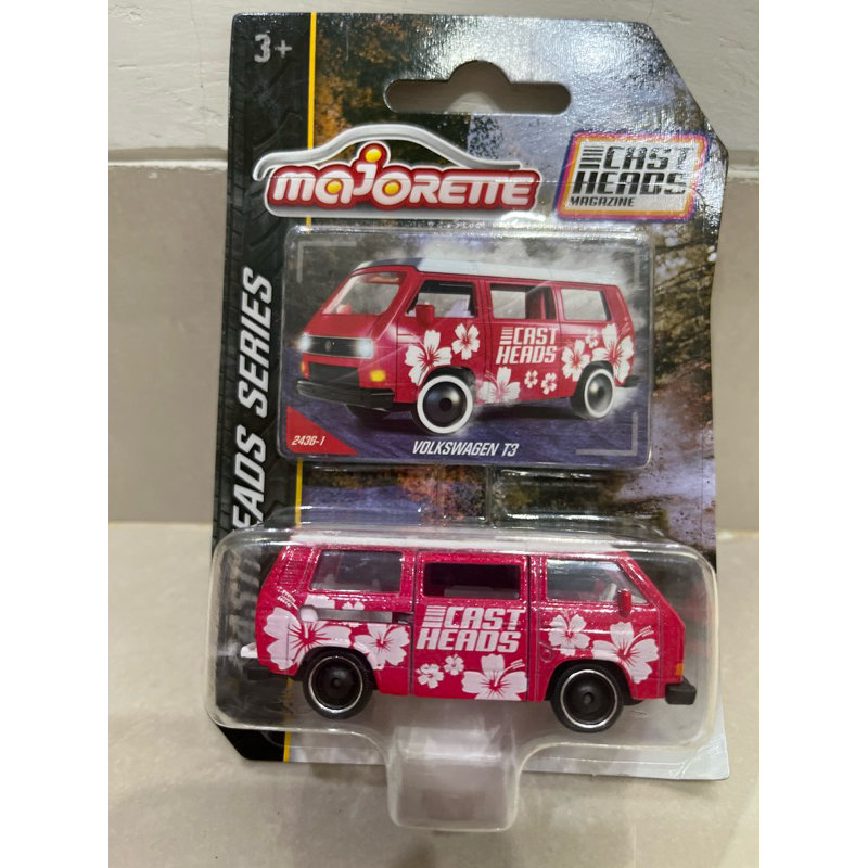 volkswagen t3 majorette castheads series pink