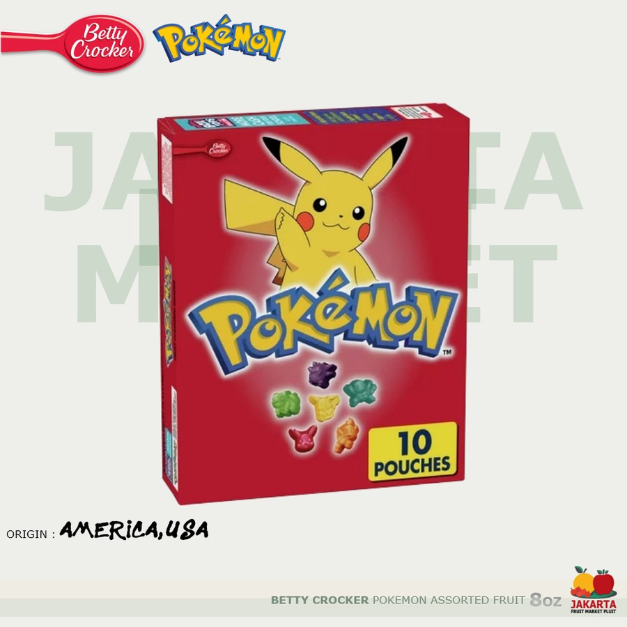 

BETTY CROCKER ™ POKEMON FRUIT SNACKS Camilan Import USA