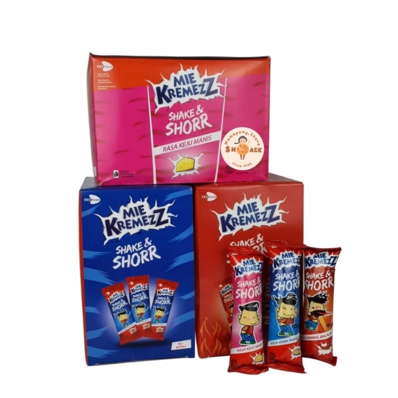 

Mie Kremezz Shake & Shorr - Netto 21 bks x 16gr