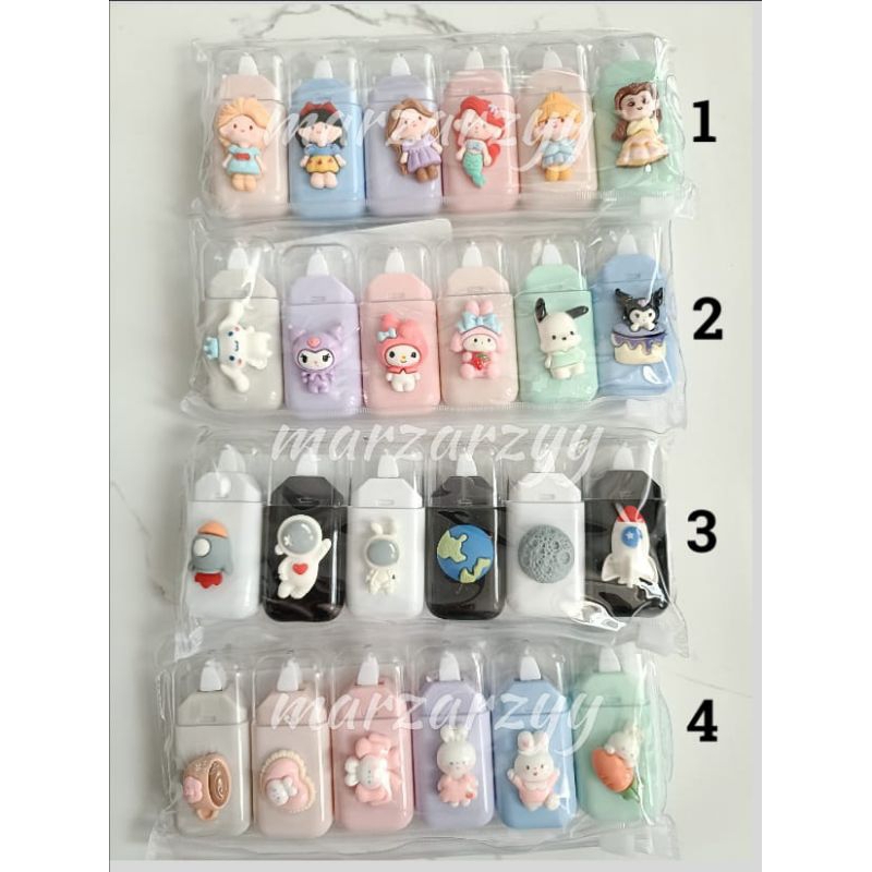 

correction tape/tip x kertas bentuk karakter