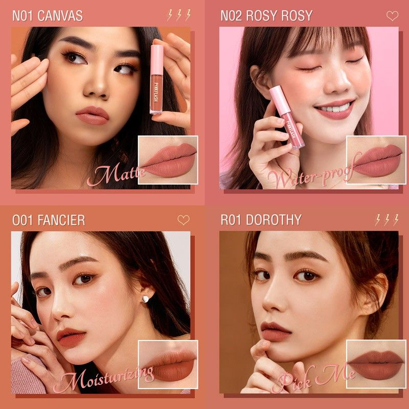 [oddsolshop] pekanbaru/Pinkflash LIPCREAM Melting Matte Lipsmatte Pink Flash Lipstick Lipstik Cair