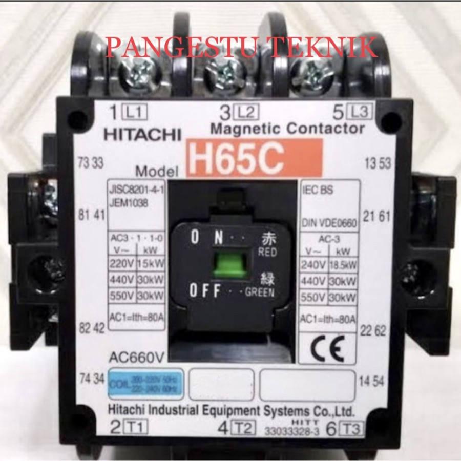 Contactor Hitachi H65C 220V | Contactor Hitachi H-65C 220V