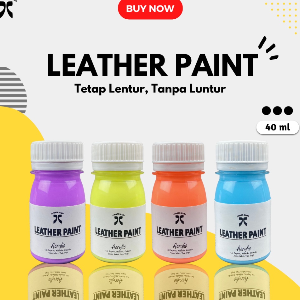 

ART Y89S Leather Paint Cat Sepatu Tas Jaket Kaos Lukis Sol Kulit Asli Sintesis Repaint Dompet Jeans Topi Kanvas Shoes Canvas Svmmerink