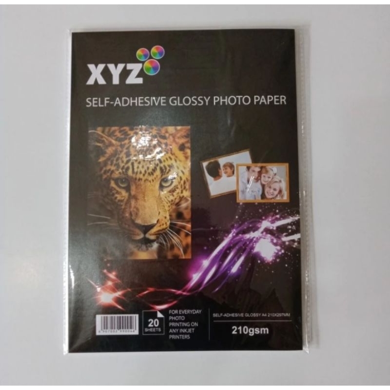 

( 20 lbr ) Stiker Foto Glossy Sticker Kilap XYZ A4