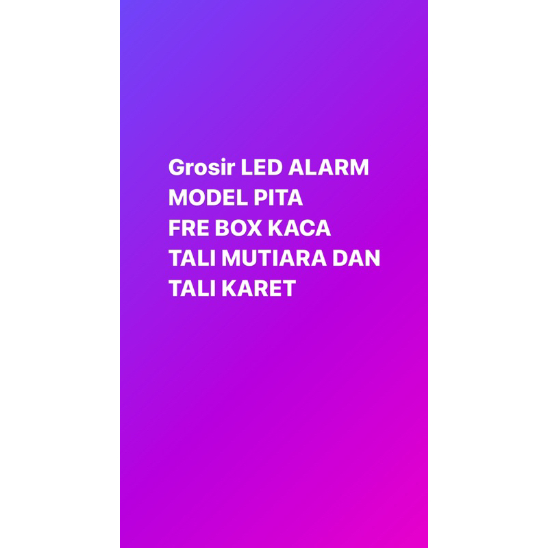 GROSIR TASBIH DIGITAL LED ALARM PITA BUNGA FREE BOX KACA