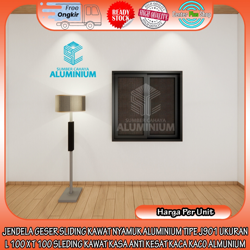 [INSTANT] JENDELA SLIDING GESER SLEDING KAWAT NYAMUK ALUMINIUM TIPE J901 UKURAN L 100 X T 100 100x10
