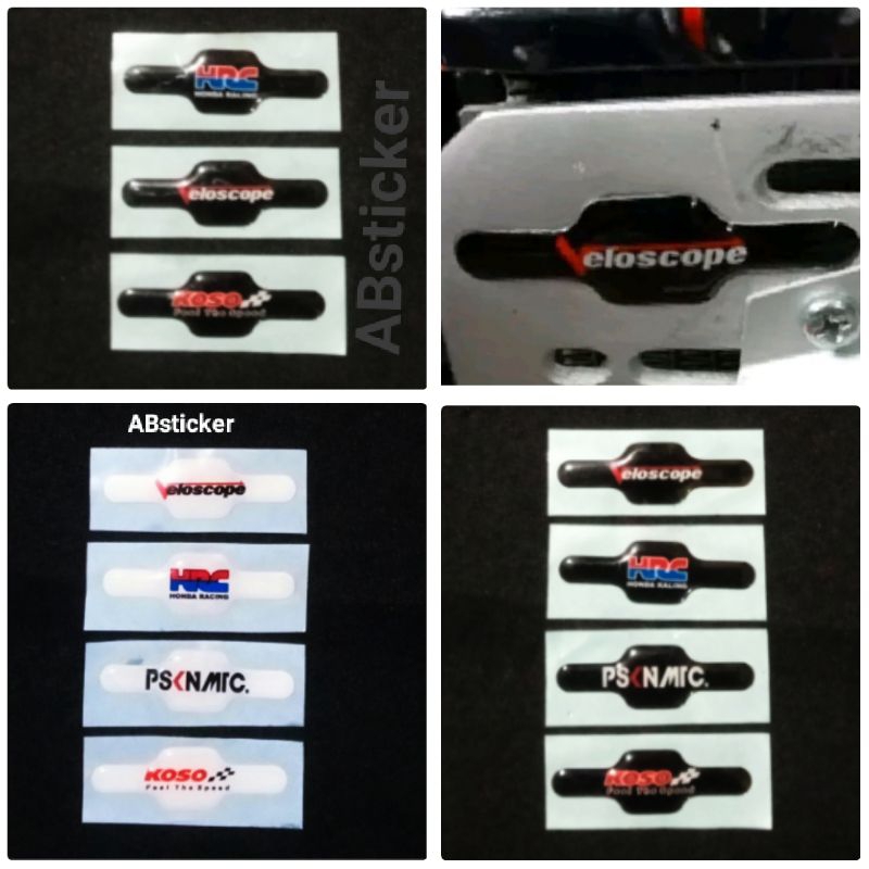 Sticker Emblem Variasi Coper Radiator Vario125, 150 Stiker Timbul