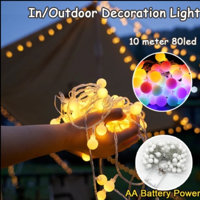 2025 Lampu Hias Ramadhan Lebaran Idul Fitri Lampu Hias Bulat Bola Anggur Lampu Tumbler Anggur