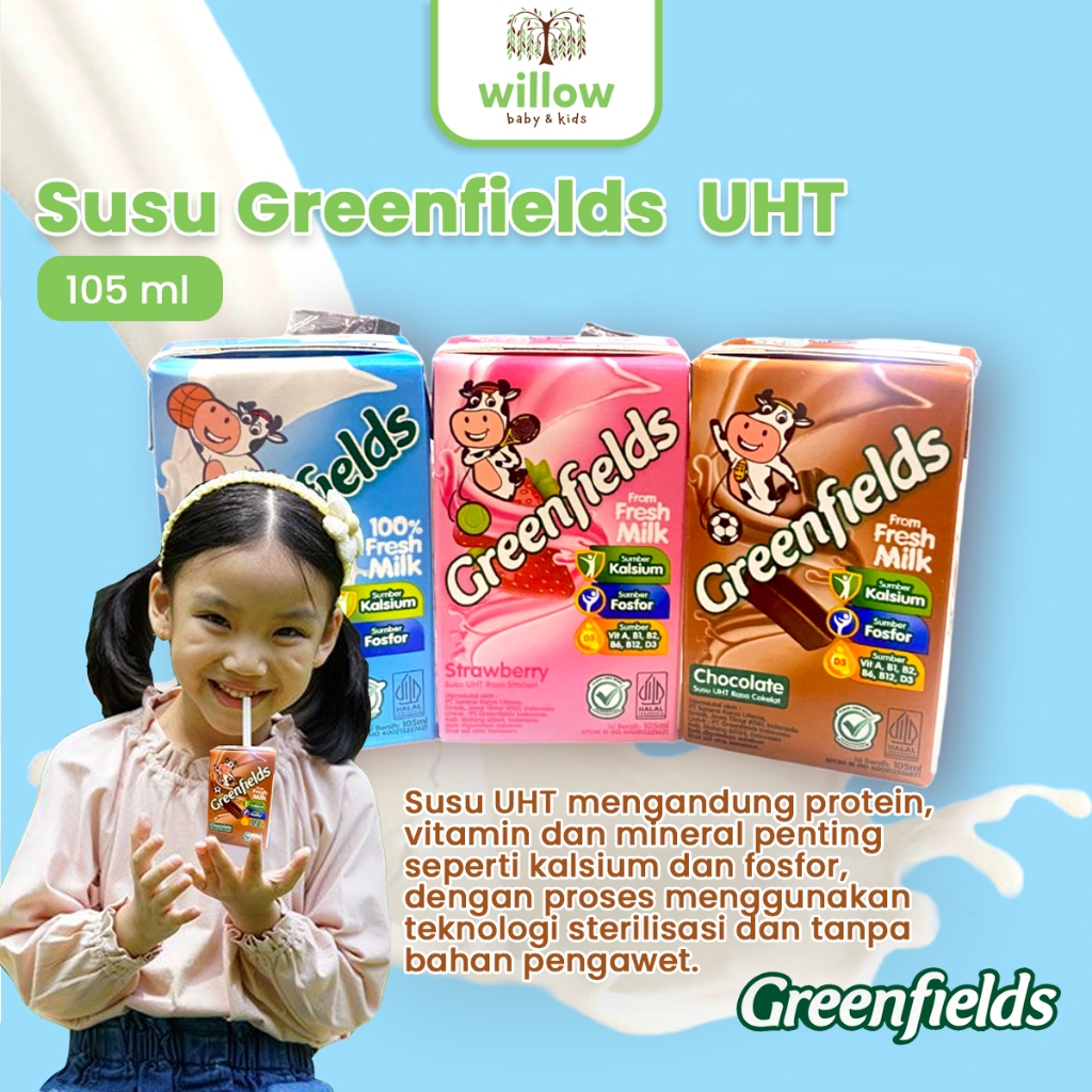 

Susu UHT - Susu Greenfields UHT 105Ml