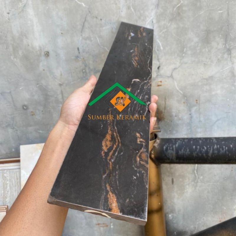 List plint granit 8x60 / 10x60 / 15x60 Black aurora