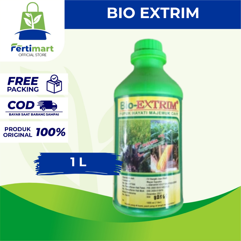 Fertimart - Bio Extrim 1 Liter Pupuk Organik Hayati Majemuk Cair Mikroba Penyubur Tanah dan Tanaman