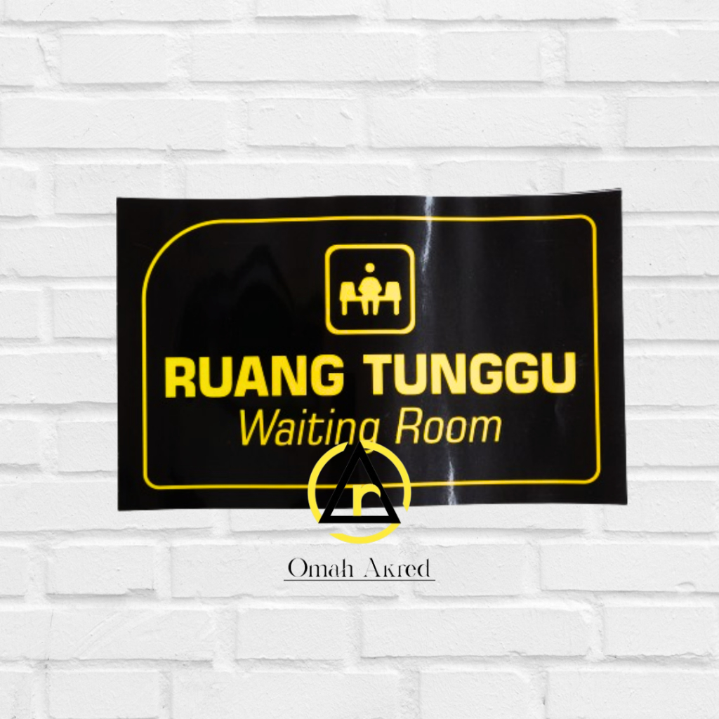 

Stiker Ruang Tunggu - Ruang Waiting Room - Nama Ruang