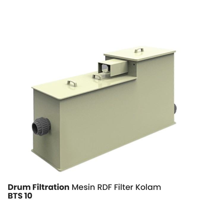 Rotary Drum Filter RDF Filter Kolam BTS 10 kapasitas 10 ton