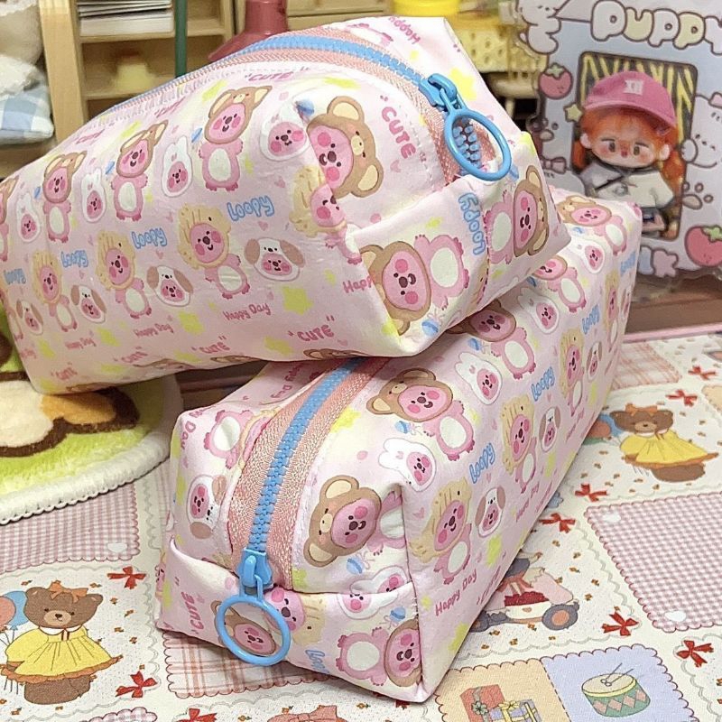 

tempat pensil serbaguna softcase pensil case multifungsi karakter lucu