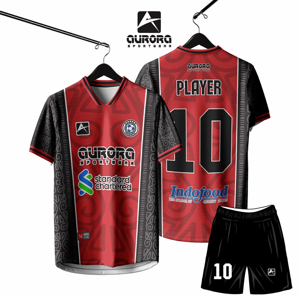 Jersey Baju Futsal Bola Voly Printing Custom - Nama, No Punggung, Sponsor dan Logo Bebas