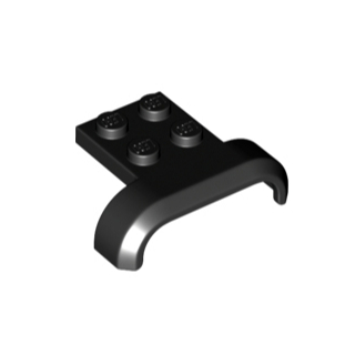Lego Black Part 28326 Vehicle, Mudguard 4 x 3 x 1 with Arch Curved