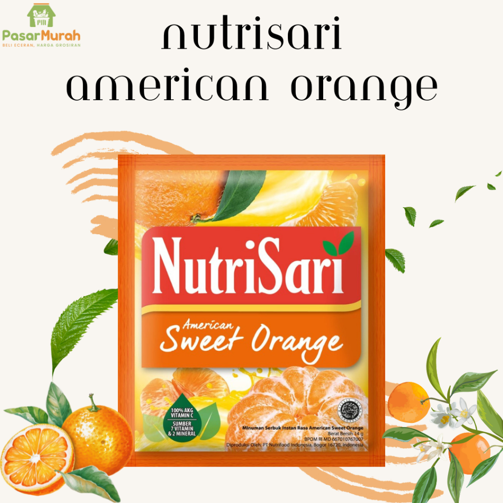 

Nutrisari American Sweet Orange 1 pack 40 sachet
