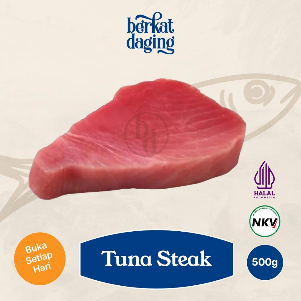 

Tuna Fillet Steak 500gr - Ikan Filet No Tulang Kulit Potong Suir - BERKAT DAGING