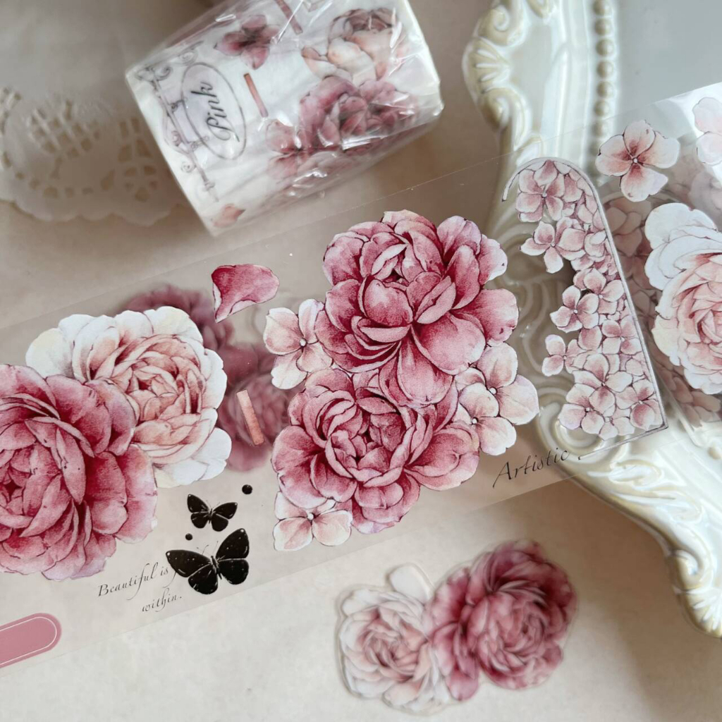 

Yier Pink Peony PET Tape