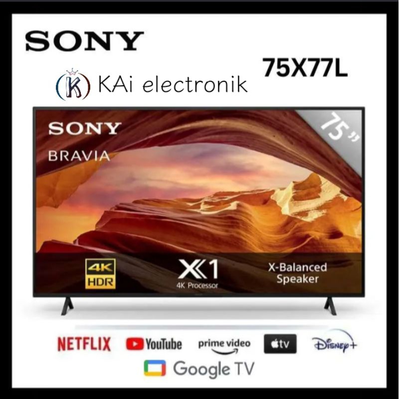 google tv sony 75x77L UHD 4k