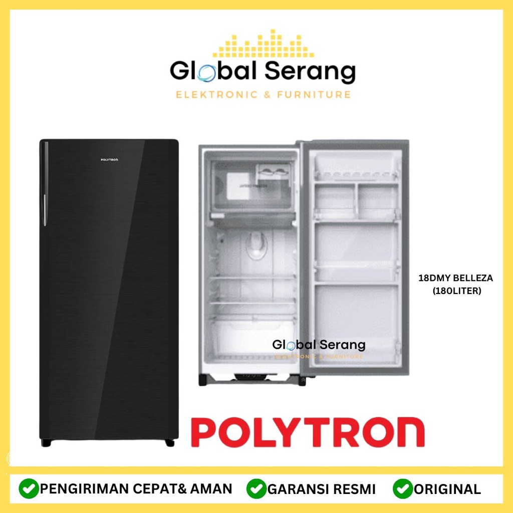 KULKAS POLYTRON 18DMY - 1 PINTU 18 DMY