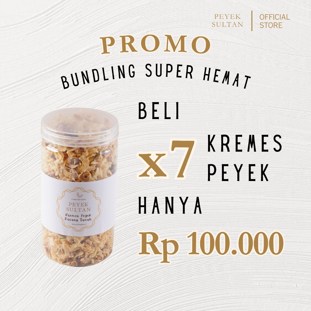 

PEYEK SULTAN - Bundling Kremes Peyek Kacang Tanah (300 gram)