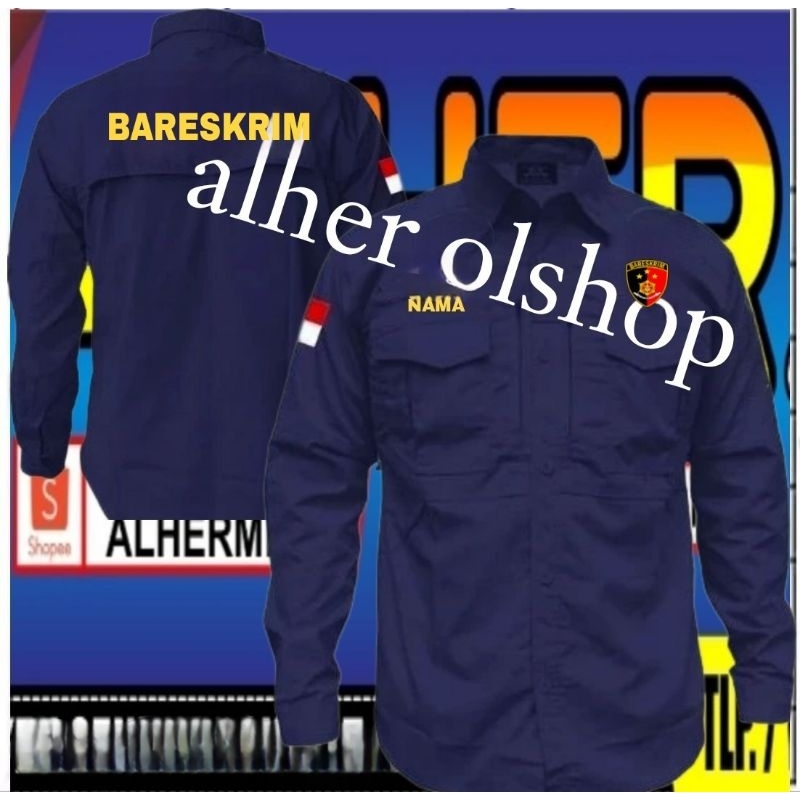 kemeja tactical Bareskrim baju tactical Bareskrim seragam tactical Bareskrim Pdl tactical Bareskrim 