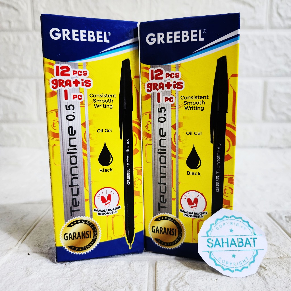 

PULPEN GREEBEL TECHNOLINE 0.5 PER BOX 12PCS BONUS 1PC