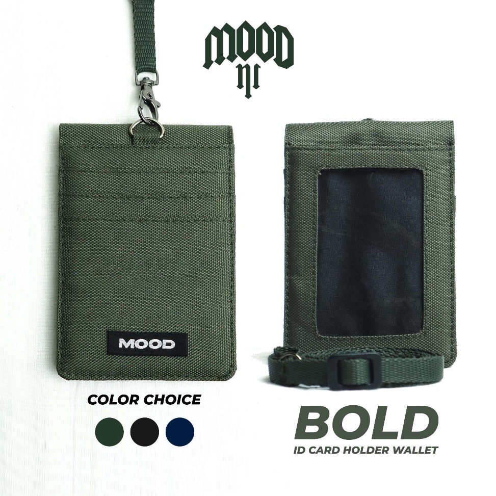 

ART J3Z Id Card Holder Name Tag Wallet Lanyard Bold by Mood Adventure