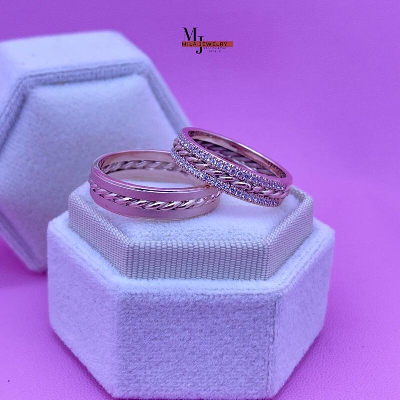 Cincin Nikan Cincin Kawin Platinum Mj 357