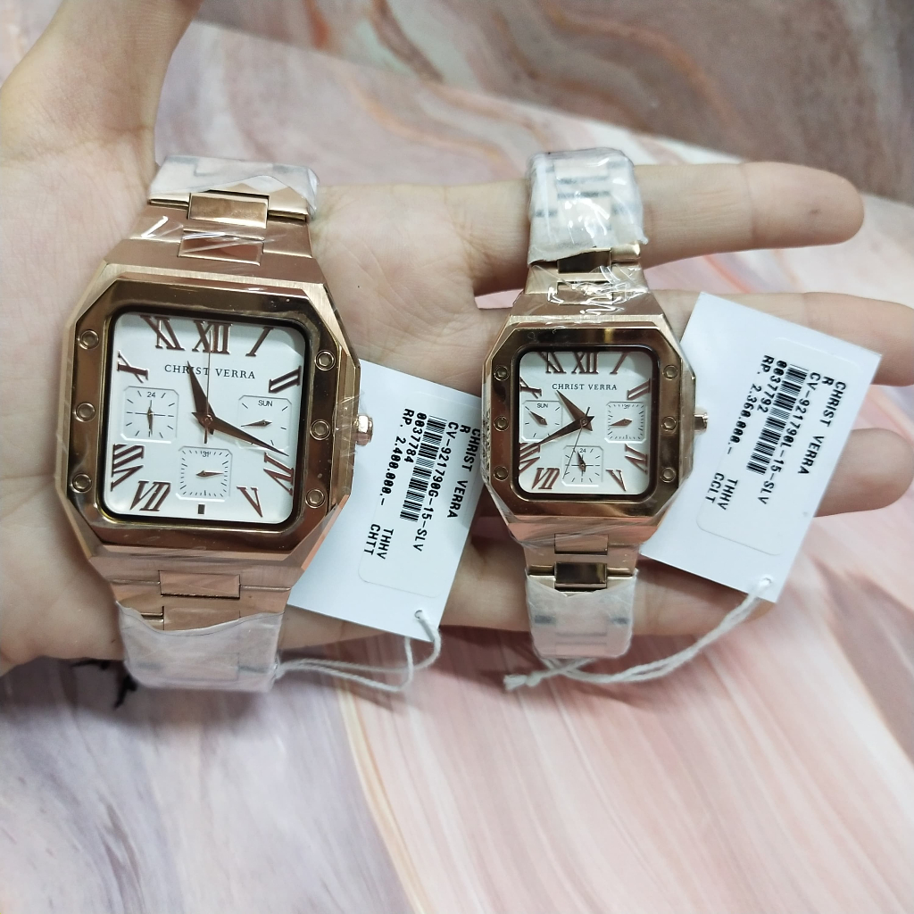 Christ Verra CV-921790 Jam Tangan Original Couple