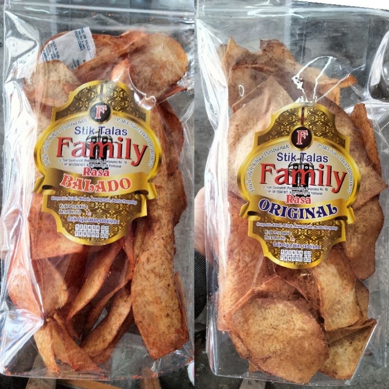 

Keripik Talas Family / Kripik Talas Pontianak / Keripik Keladi / Snack Talas / Talas Goreng / Taro Chips / Oleh oleh Khas Pontianak