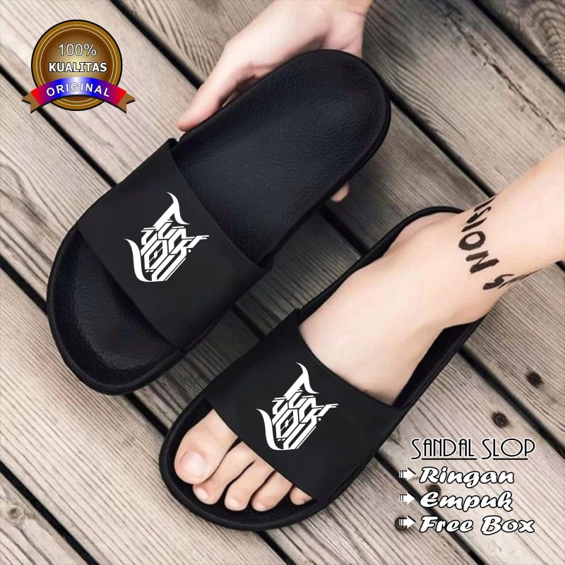 sandal slop/sandal pria/sandal slide/sandal distro ringan dan empuk