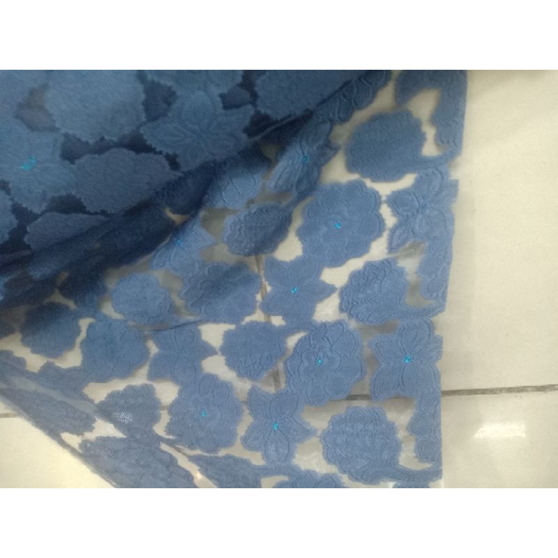 HARGA PROMO/BAHAN MURAH/KAIN ORGANZA BUNGA TIMBUL/ORGANZA MOTIF/BAHAN ORGANZA PREMIUM/BAHAN KEBAYA M