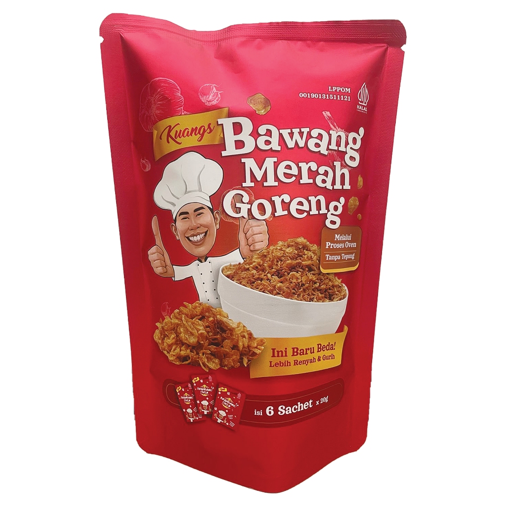 

BAWANG GORENG MERAH OVEN KUANGS - BAWANG GORENG MERAH ISI 6 SACHET - BAWANG GORENG MERAH PREMIUM MURAH