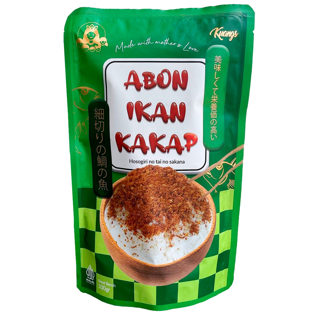 

KUANGS Abon Ikan Kakap Gurih - Snack Mpasi Anak Kecil Abon Ikan Kakap Kuangs - 100 Gr - 5 Sachet