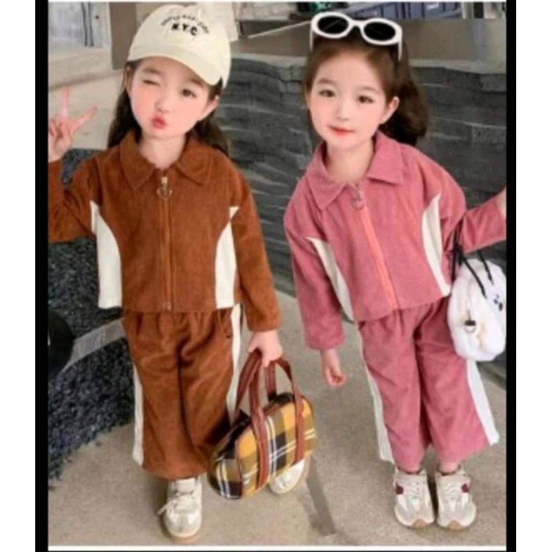 set jaket kulot kodorai anak perempuan import