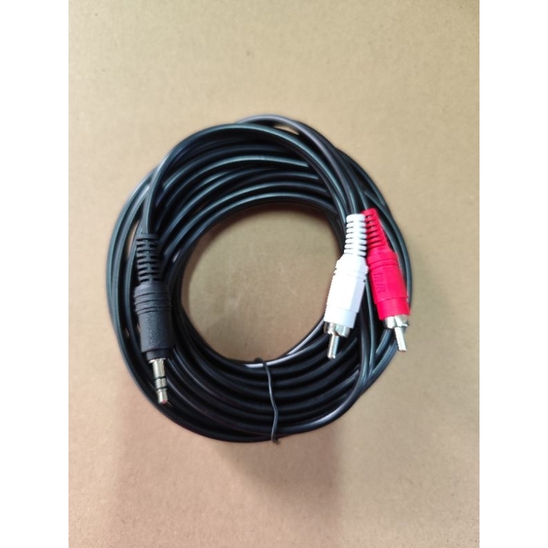Kabel RCA 2in1 5M/Kabel RCA to Mini Stereo 5M