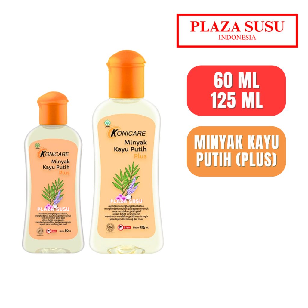 KONICARE MINYAK KAYU PUTIH PLUS BABY OIL MINYAK ANGIN MKP BAYI 60ML/ 125ML