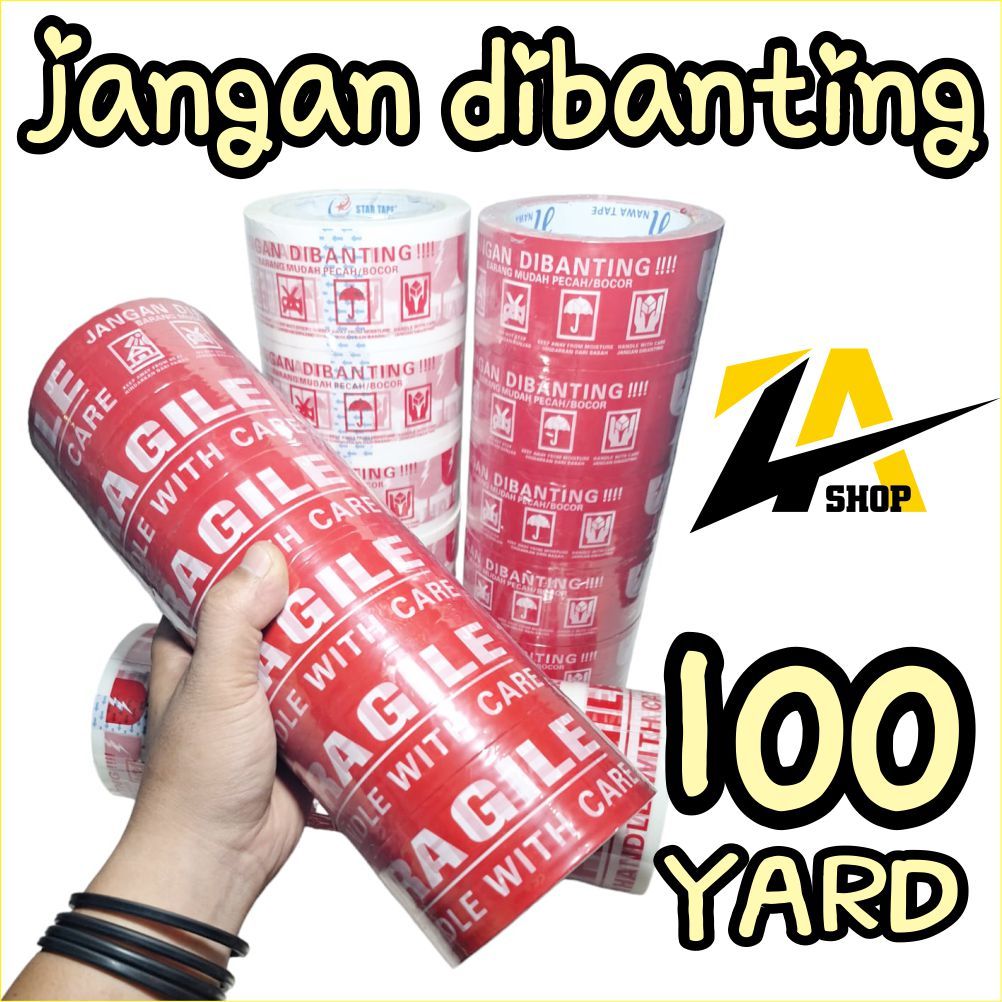 

PROMO HEBOH!! 1 SLOP LAKBAN FRAGILE JANGAN DIBANTING 2 inch / 48mm Dijamin Kualitas Bagus!!!