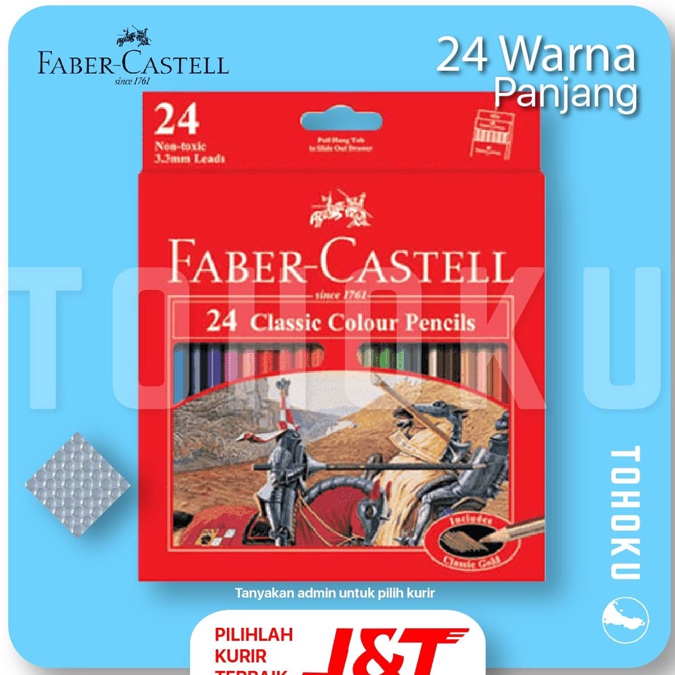 

KODE X9C3 Pensil Warna Faber Castell 24 Warna Baru dan Segel