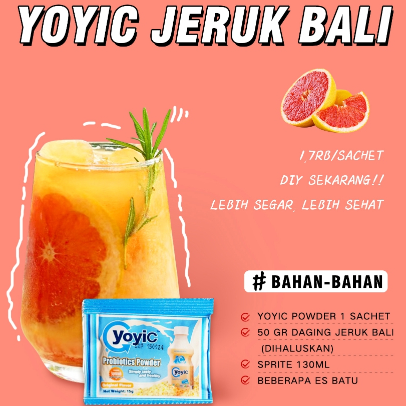 60 Sachet YoyiC Gratis 15 Botol YoyiC 130ML！Suplemen Kesehatan Probiotik Bakteri Baik Mengatasi Masa